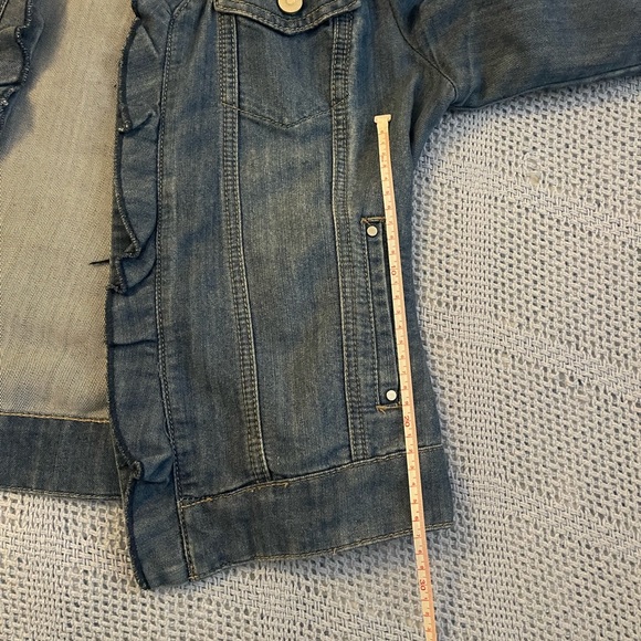 Denim Ruffle Jacket - Picture 12 of 13